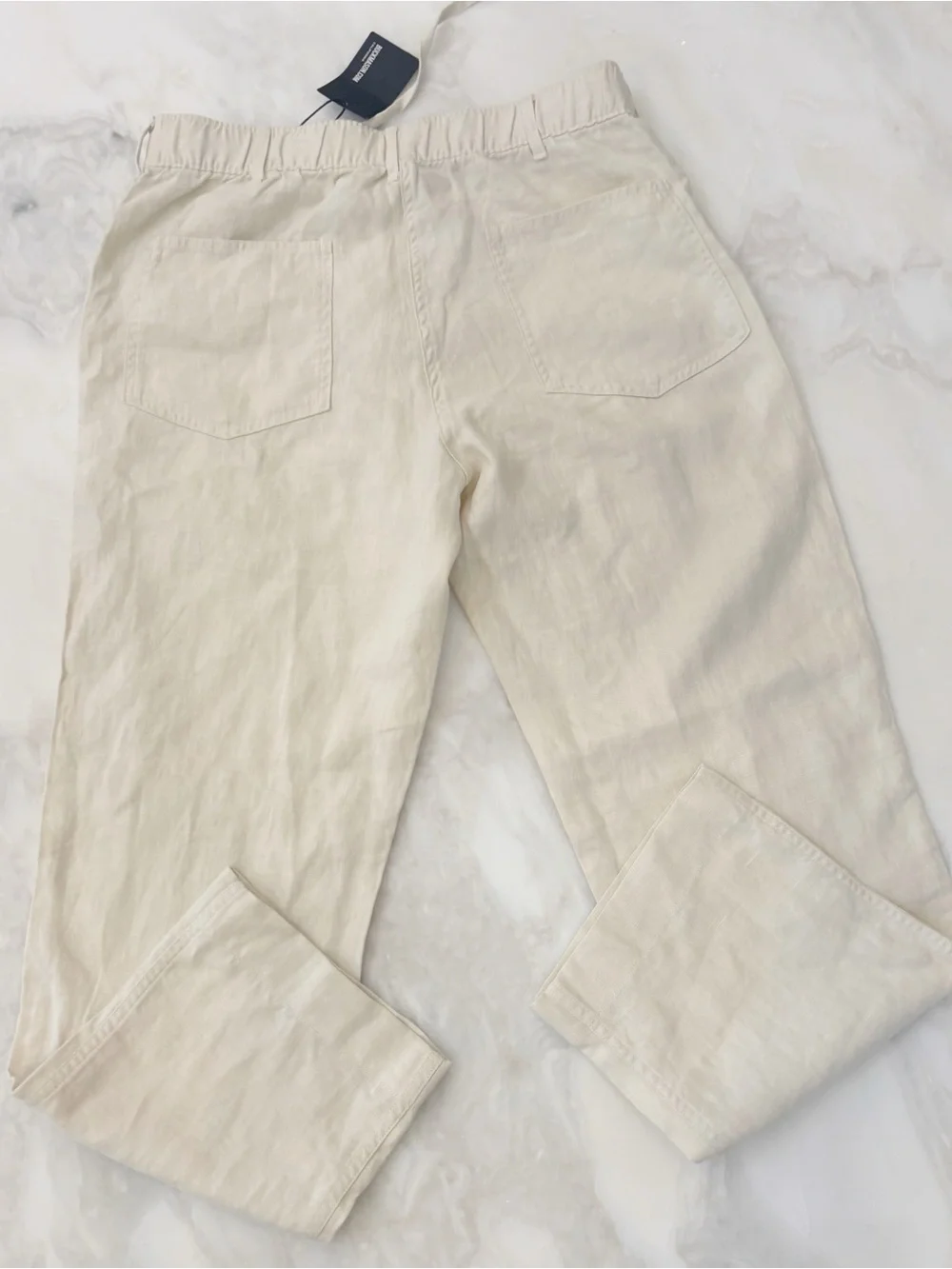 Buck Mason Men’s Loomed Linen Fatigue Pant Size Small Worn White New